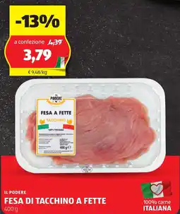 ALDI Il podere fesa di tacchino a fette offerta