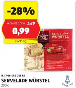 ALDI Il tagliere del re servelade würstel offerta