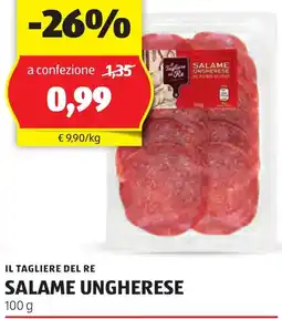 ALDI Il tagliere del re salame ungherese offerta
