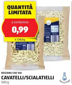 ALDI Regione che vai cavatelli/scialatielli offerta