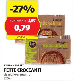 ALDI Happy harvest fette croccanti offerta