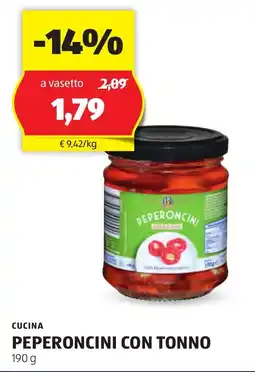 ALDI Cucina peperoncini con tonno offerta