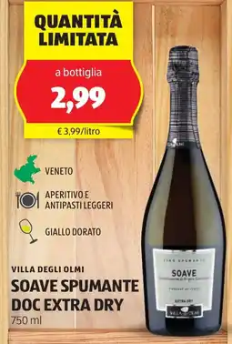 ALDI Villa degli olmi soave spumante doc extra dry offerta