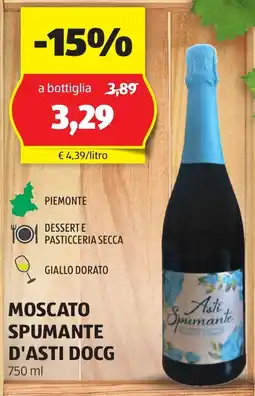 ALDI Moscato spumante d'asti docg offerta