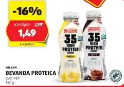 ALDI Milsani bevanda proteica offerta