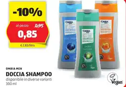 ALDI Ombia men doccia shampoo offerta