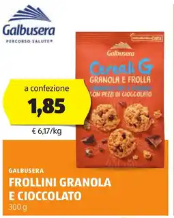 ALDI Galbusera frollini granola e cioccolato offerta