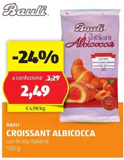 ALDI Bauli croissant albicocca offerta