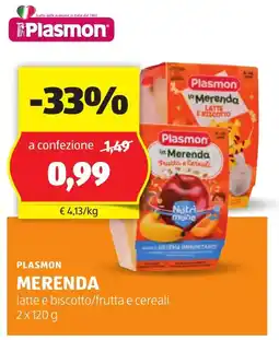 ALDI Plasmon merenda offerta