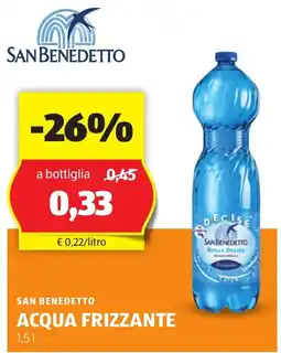 ALDI San benedetto acqua frizzante offerta