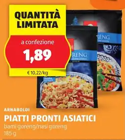 ALDI Arnaboldi piatti pronti asiatici offerta