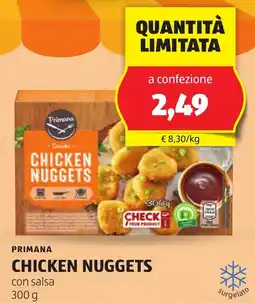 ALDI Primana chicken nuggets offerta