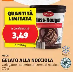 ALDI Mucci gelato alla nocciola offerta