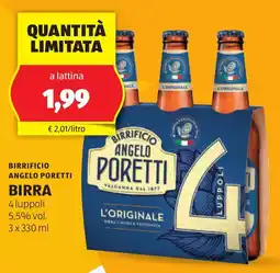 ALDI Birrificio angelo poretti birra offerta