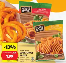 ALDI Nature's gold loop/cross frites offerta