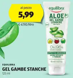 ALDI Equilibra gel gambe stanche offerta