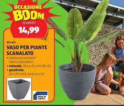ALDI Belavi vaso per piante scanalato offerta