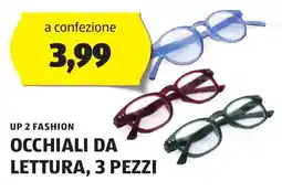 ALDI Up 2 fashion occhiali da lettura, 3 pezzi offerta