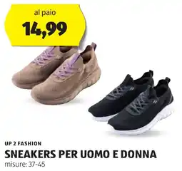 ALDI Up 2 fashion sneakers per uomo e donna offerta