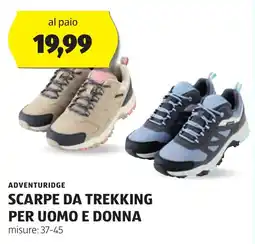 ALDI Adventuridge scarpe da trekking per uomo e donna offerta