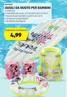 ALDI Bestway ausili da nuoto per bambini offerta
