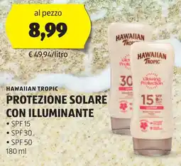 ALDI Hawaiian tropic protezione solare con illuminante offerta