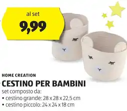 ALDI Home creation cestino per bambini offerta