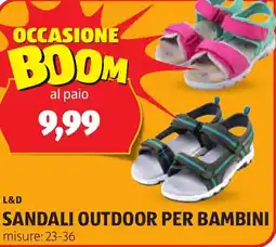ALDI L&d sandali outdoor per bambini offerta