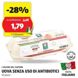 ALDI I colori del sapore uova senza uso di antibiotici offerta