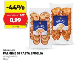 ALDI Cucina nobile palmine di pasta sfoglia offerta