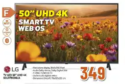 Ipercoop LG TV LED 50" UHD 4K 50UR78006LK offerta