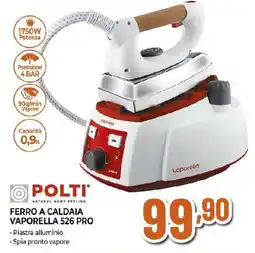 Ipercoop POLTI FERRO A CALDAIA VAPORELLA 526 PRO offerta