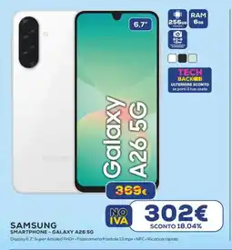 Euronics SAMSUNG SMARTPHONE - GALAXY A26 5G offerta
