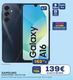Euronics SAMSUNG SMARTPHONE - GALAXY A16 offerta