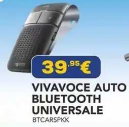 Euronics Cellularline vivavoce auto bluetooth universale offerta