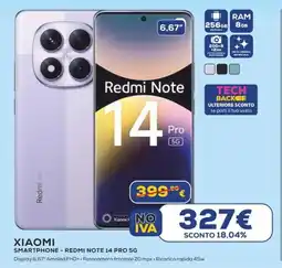 Euronics XIAOMI SMARTPHONE - REDMI NOTE 14 PRO 5G offerta