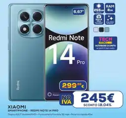 Euronics XIAOMI SMARTPHONE - REDMI NOTE 14 PRO offerta