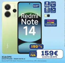 Euronics XIAOMI SMARTPHONE - REDMI NOTE 14 offerta