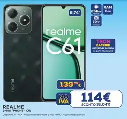 Euronics REALME SMARTPHONE - C61 offerta