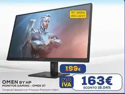 Euronics OMEN BY HP MONITOR GAMING - OMEN 27 offerta