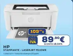 Euronics HP STAMPANTE - LASERJET M110WE offerta