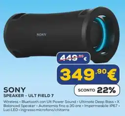 Euronics SONY SPEAKER - ULT FIELD 7 offerta