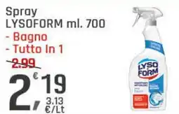 Supermercati Dok Spray lysoform - bagno - tutto in 1 offerta