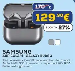 Euronics Samsung auricolari - galaxy buds 3 offerta