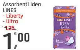 Supermercati Dok Assorbenti idea lines - Liberty - Ultra offerta