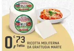 Supermercati Dok Ricotta moliterna da grattugia marte offerta