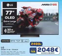 Euronics LG SMART TV 4K - 77C44LA offerta
