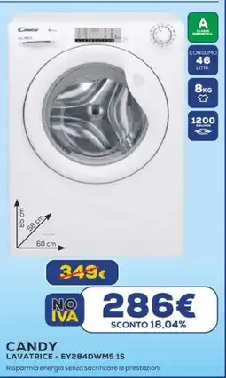 Euronics CANDY LAVATRICE - EY284DWM5 1S offerta