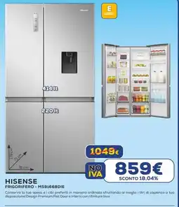 Euronics HISENSE FRIGORIFERO - MS91668DIE offerta