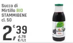 Supermercati Dok Succo di mirtillo bio stammibene offerta
